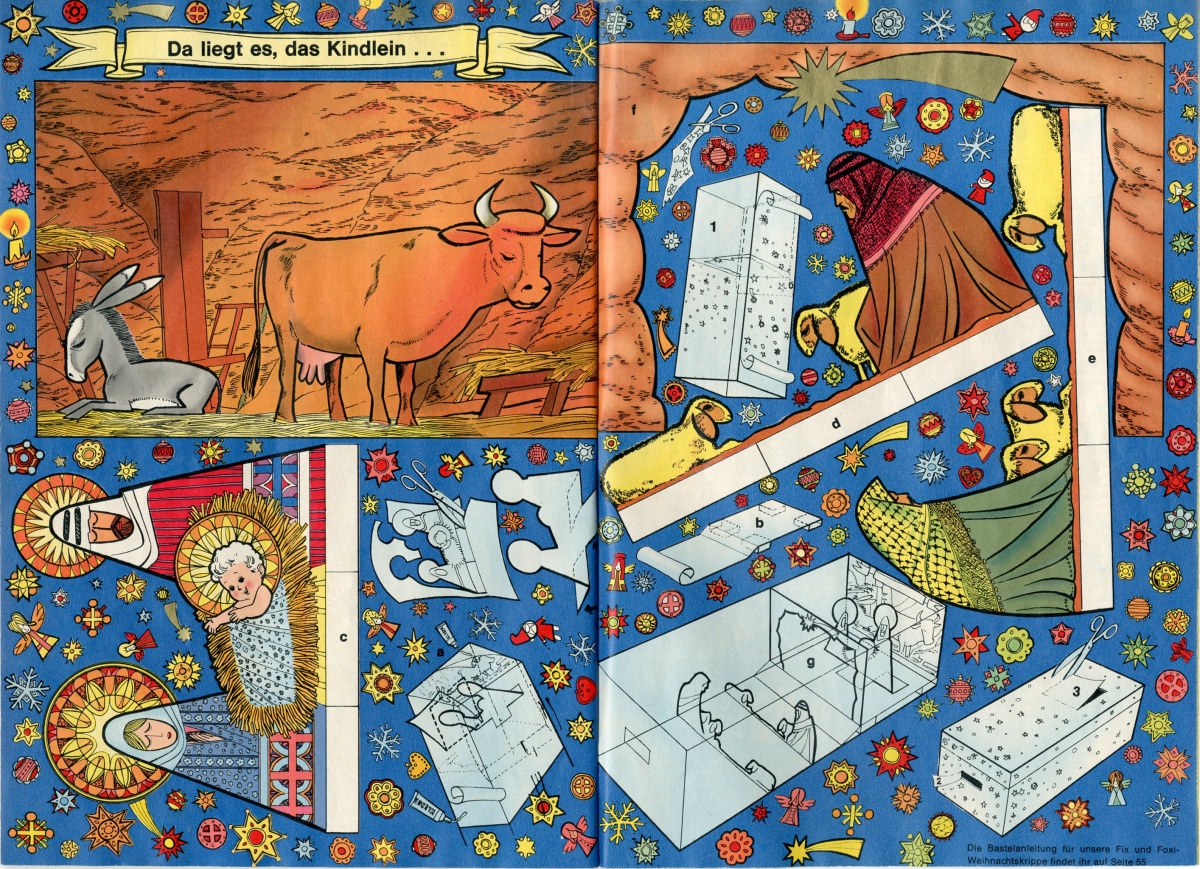 Bastelbogen Weihnachtskrippe (1968) Kaukapedia